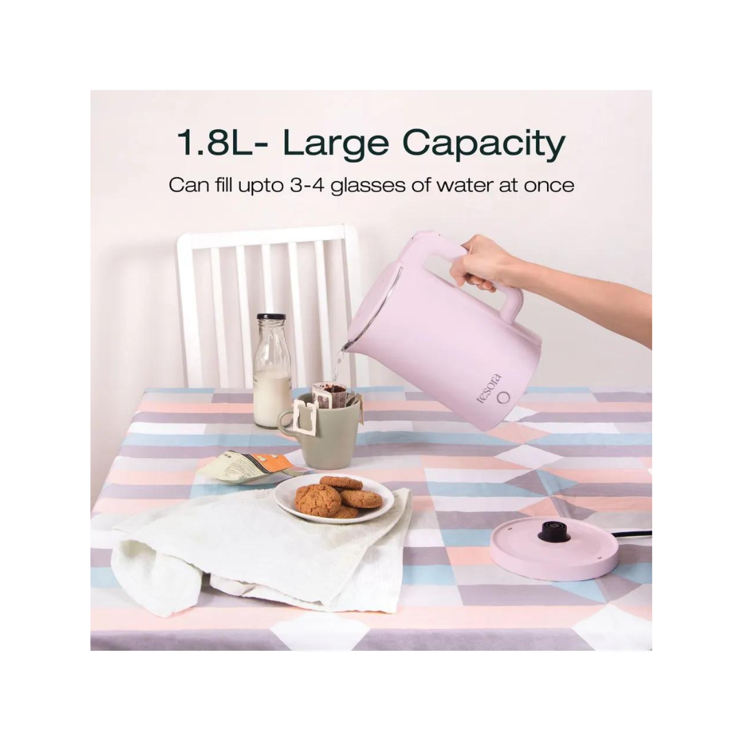 Tesora Large Premium Electric Kettle | 1.8L | Pink |