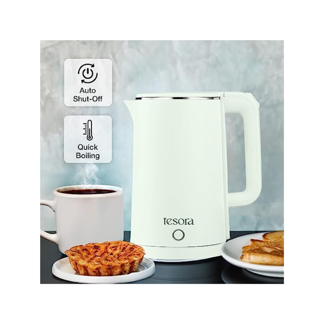 Tesora Large Premium Electric Kettle | 1.8L | Green |