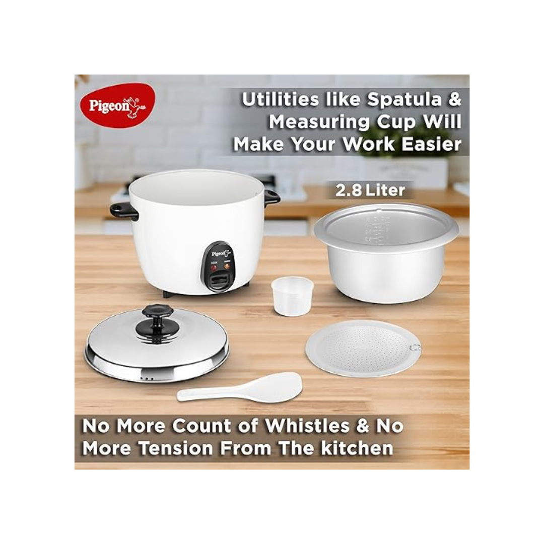 Pigeon Joy Electric Rice Cooker Double Pot | 2.8-Litre |