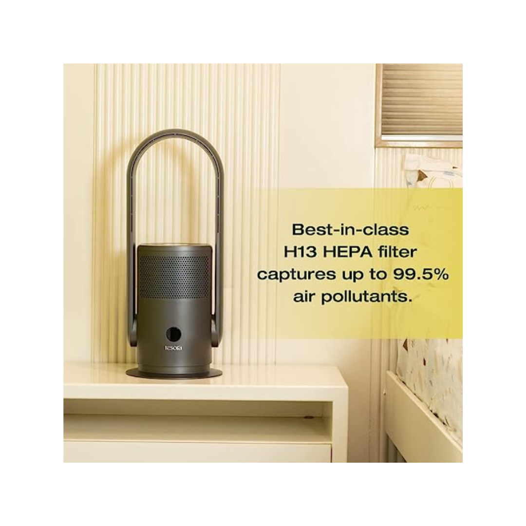 Tesora Bladeless Fan with Air Purifier | Grey