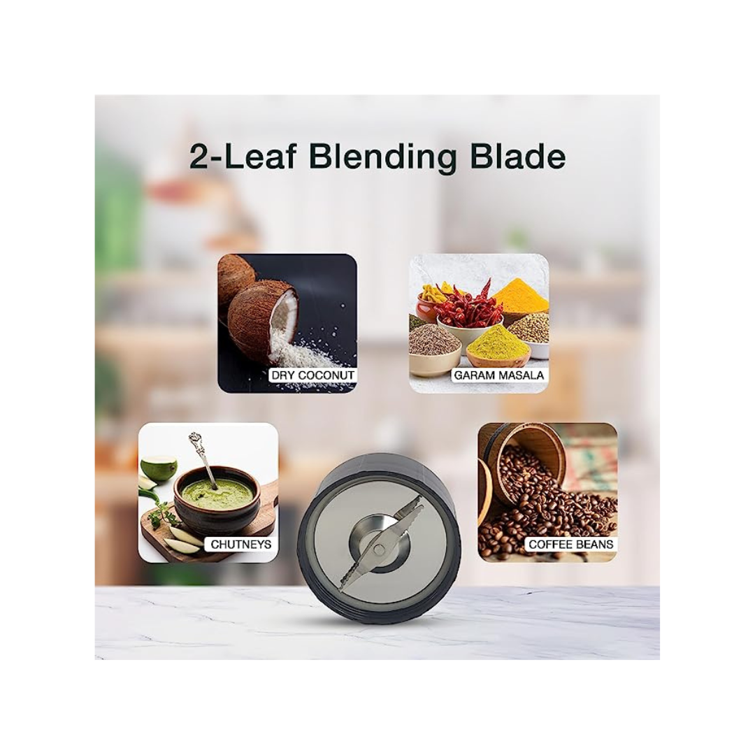 Tesora Nutri-Flash 400W Mixer, Grinder & Blender | Black | Comes with 2 Jars |