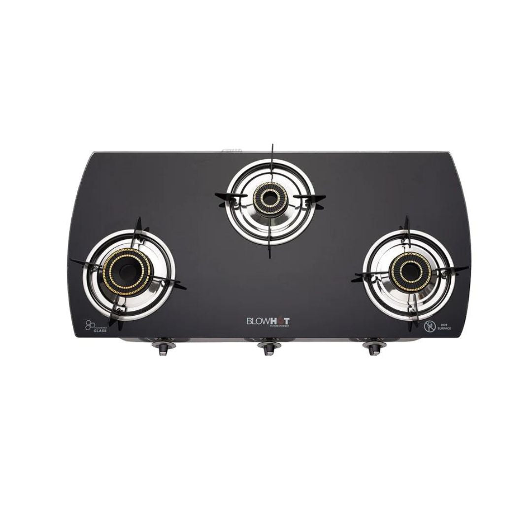 Blowhot Jasper Stainless Steel Frame Glass Cook Top Auto