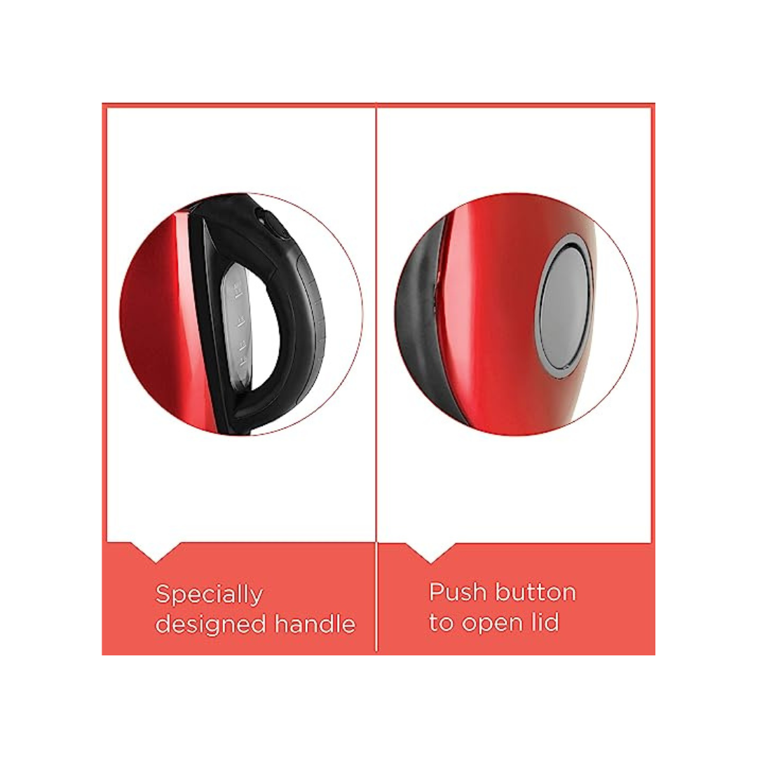 Buy BLACK+DECKER Stainless Steel Electric Kettle | Red | 1.8-Litre |
