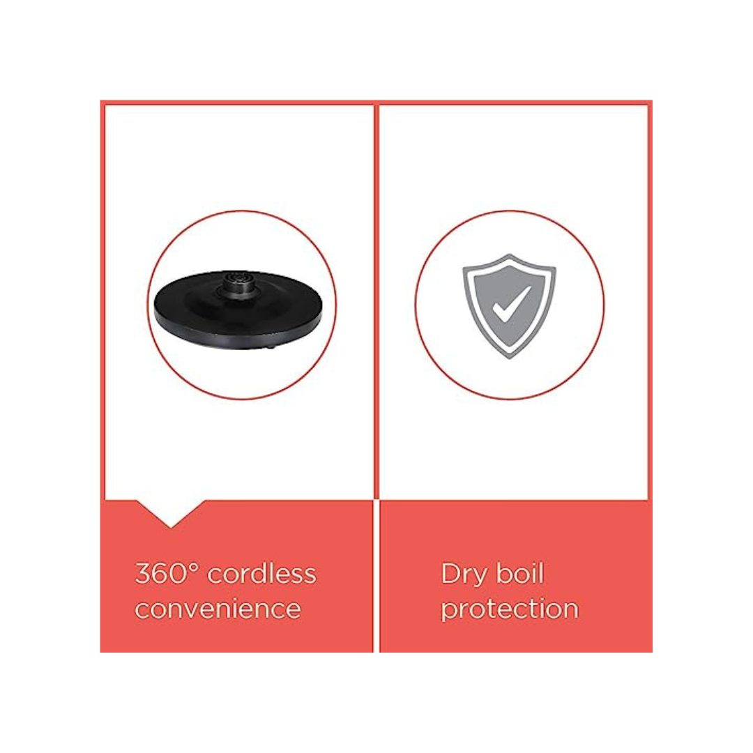 Buy BLACK+DECKER Stainless Steel Electric Kettle | Red | 1.8-Litre |