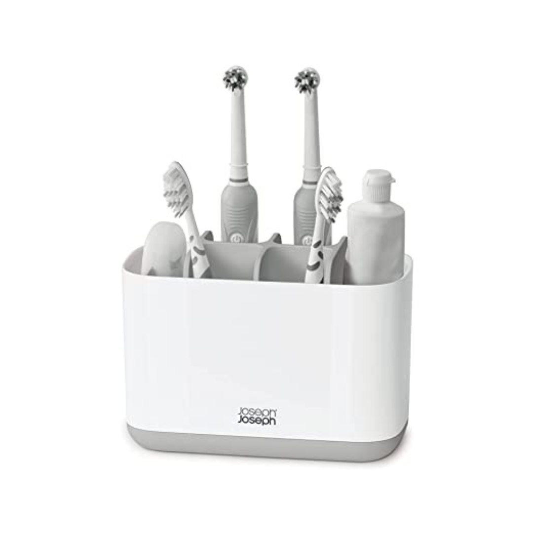 Joseph Joseph Easy Store Toothbrush Caddy | Large | Gray |