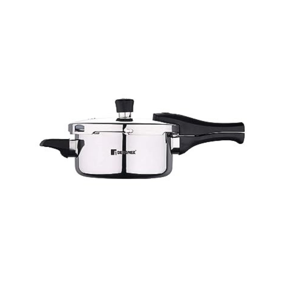 BERGNER Argent Elements Tri-Ply SS Pressure Cooker With Outer Lid | 2.5 Liter