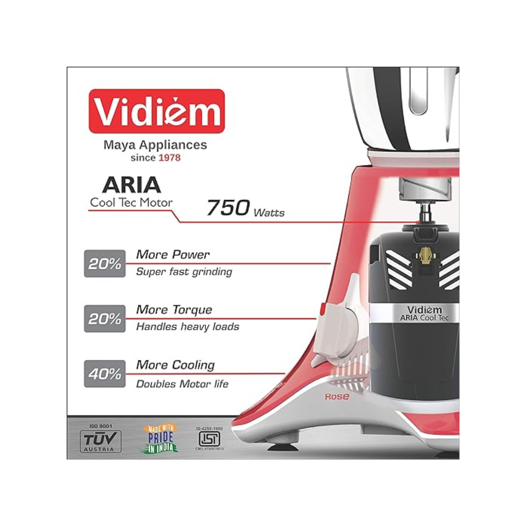 Vidiem VSTAR Rose | Juicer Mixer Grinder | 750 Watts