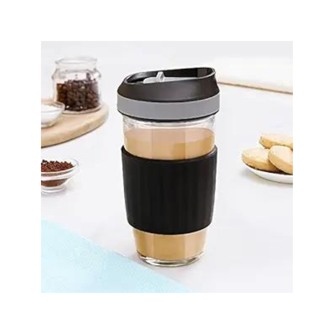 Buy Borosil Black Glass Mug | 450 ml |