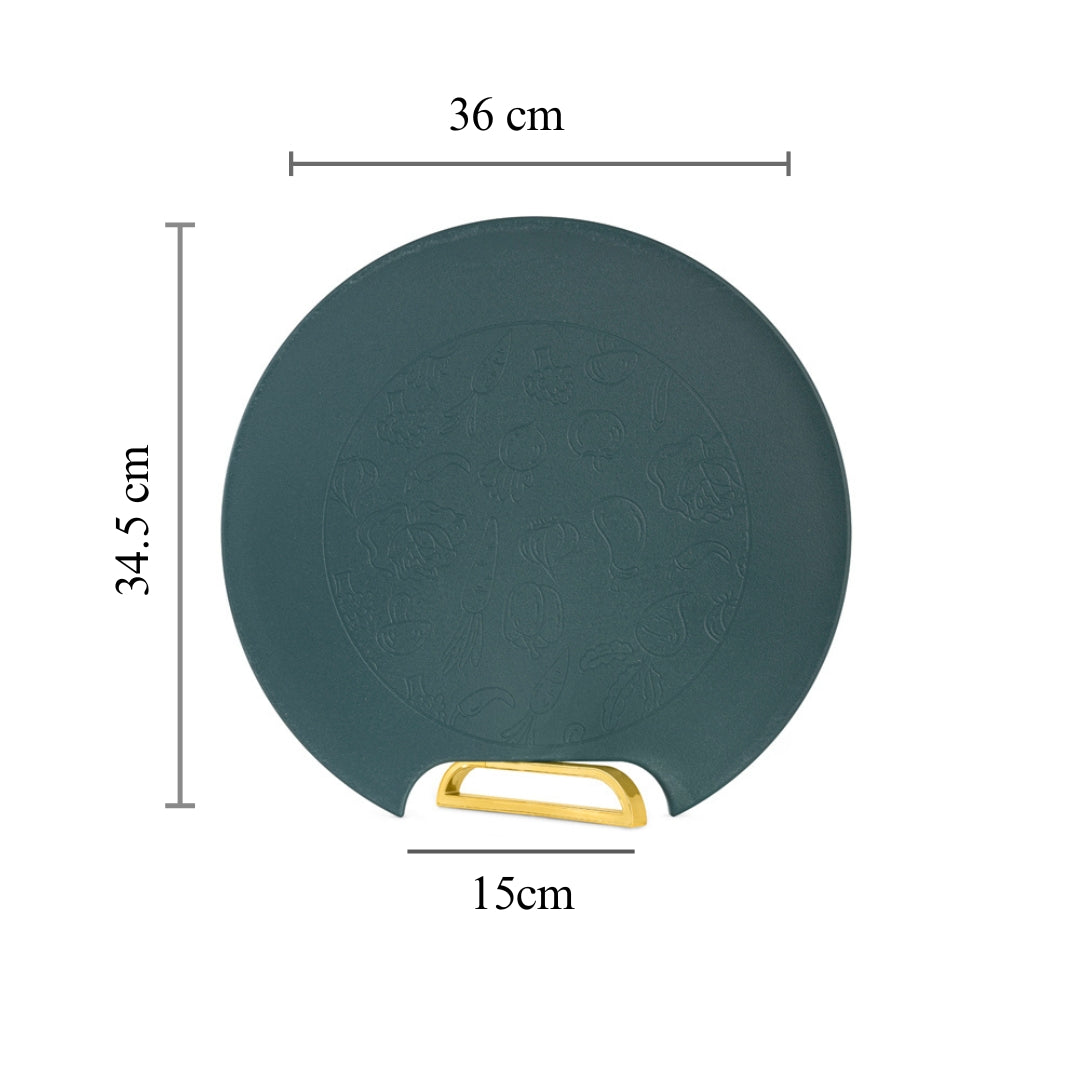 RICE HUSK Chopping BOARD ROUND WITH STAND | 20% OFF | Best price