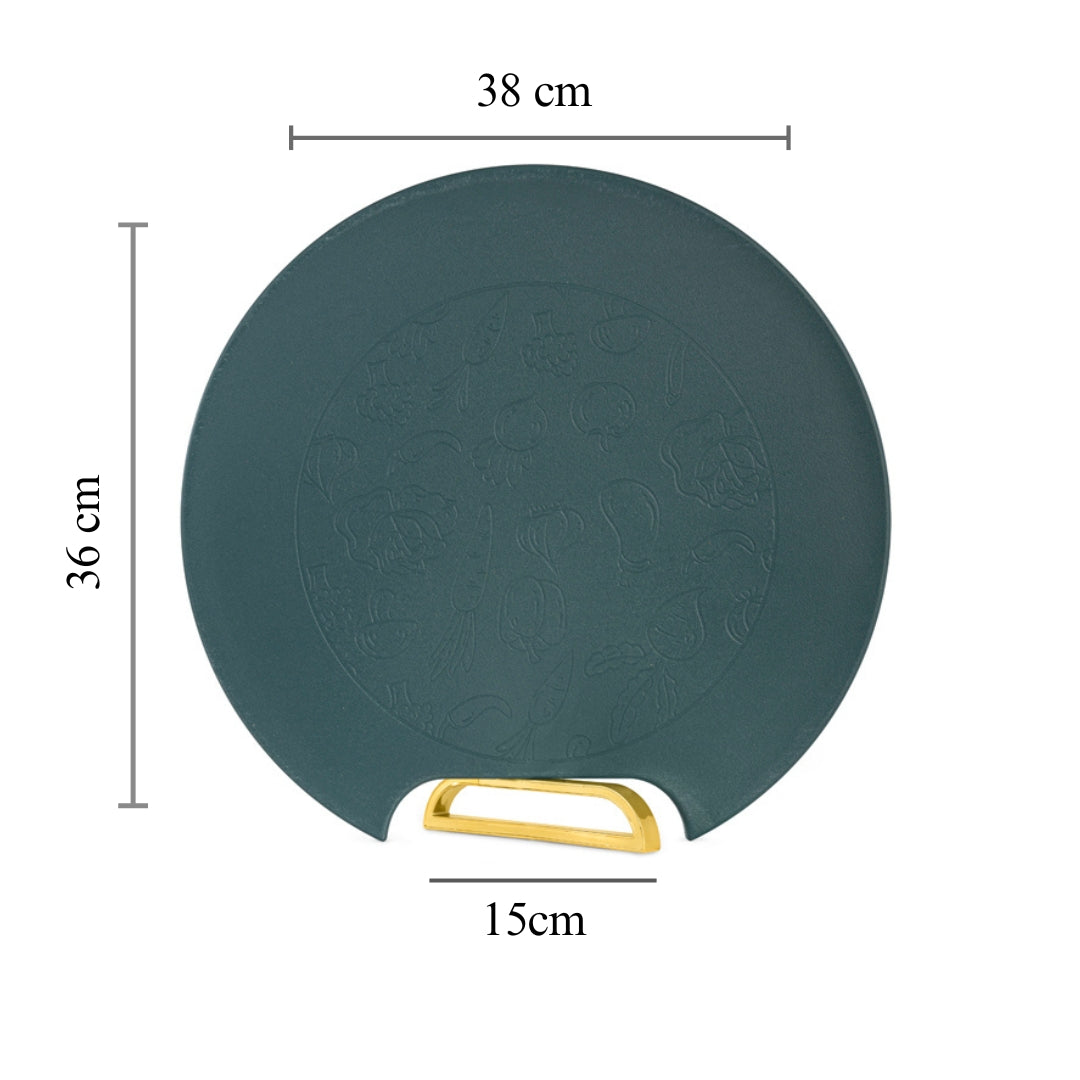 RICE HUSK Chopping BOARD ROUND WITH STAND | 20% OFF | Best price