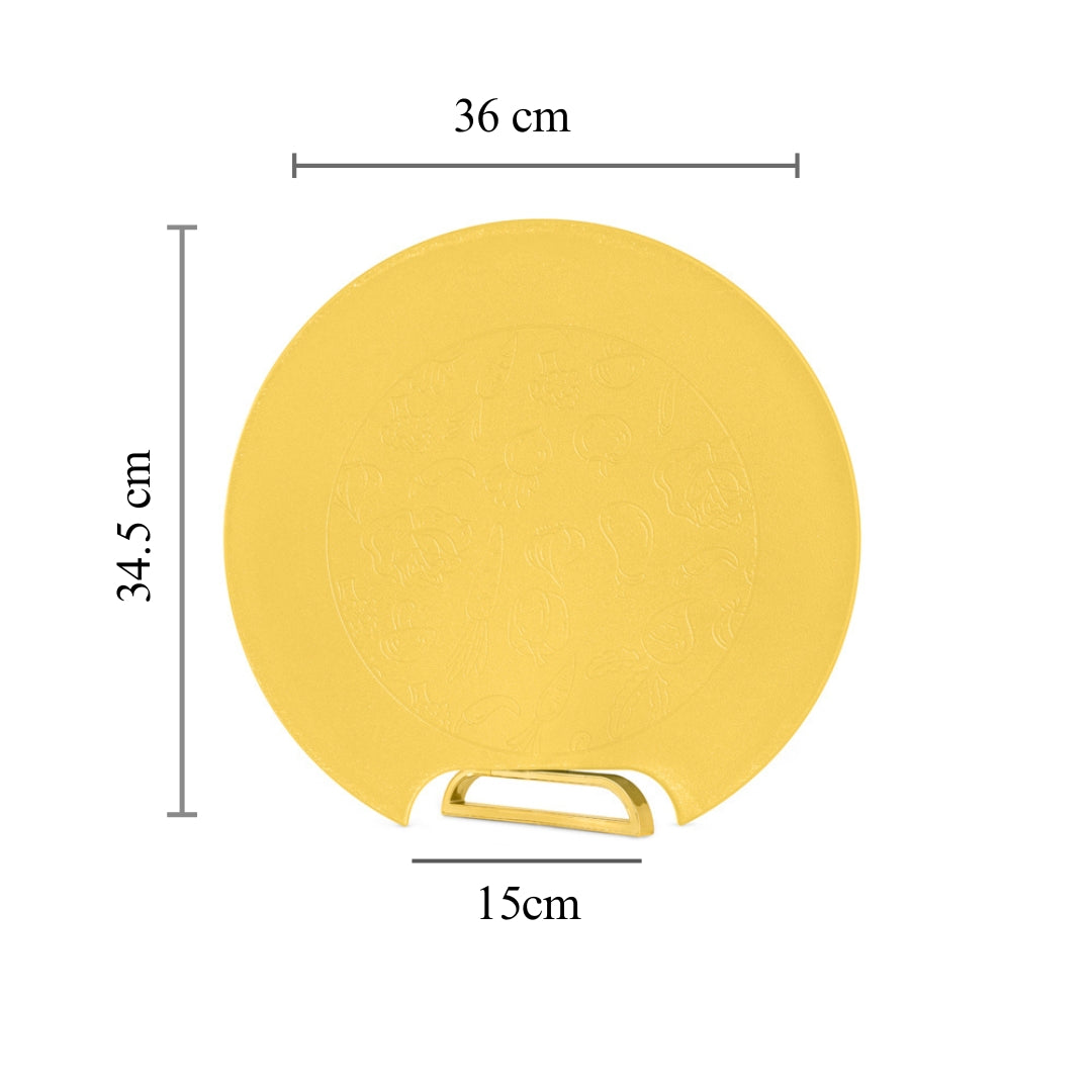 RICE HUSK Chopping BOARD ROUND WITH STAND | 20% OFF | Best price