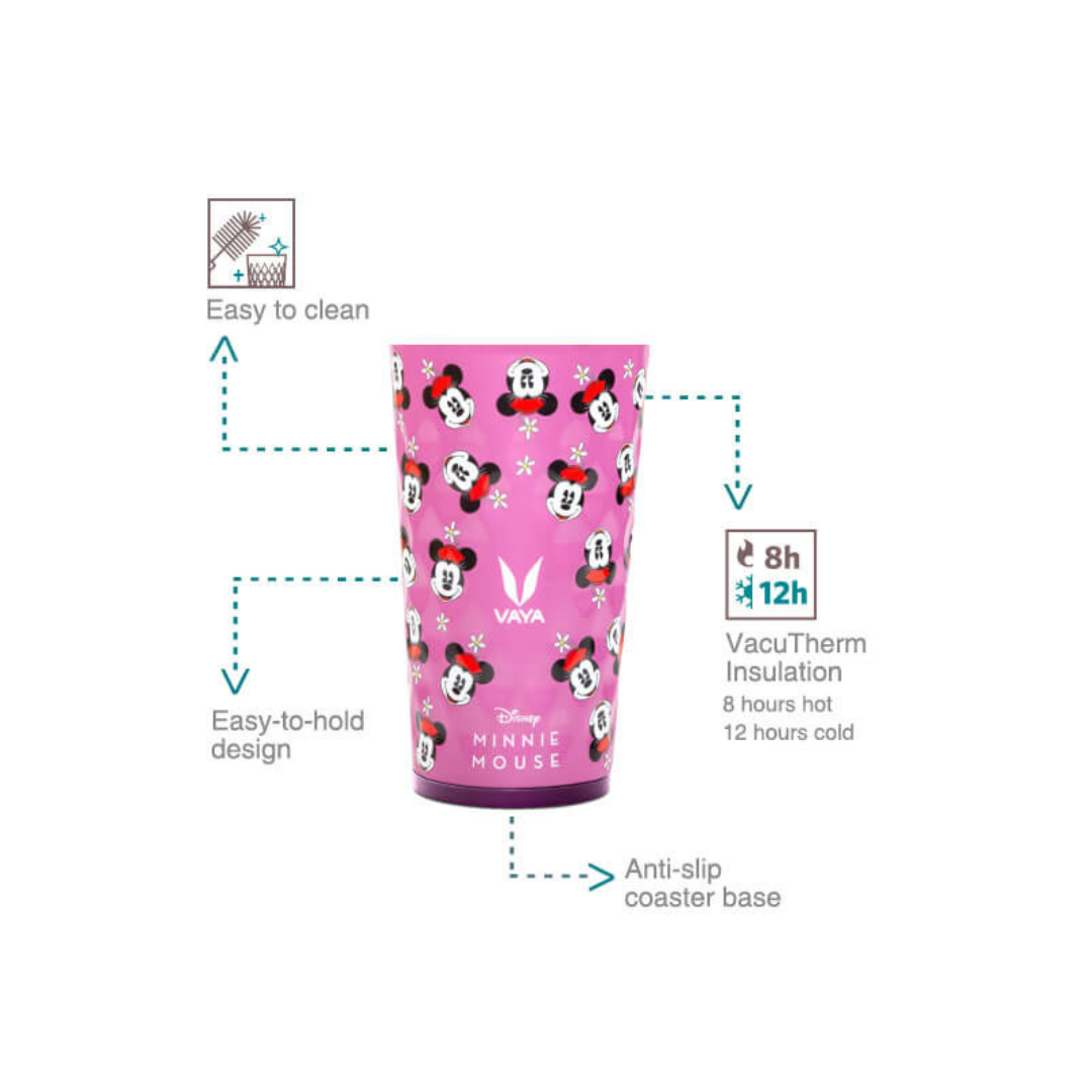 Vaya Drynk - 350 ml - Minnie - (Sipper + Gulper Lid)