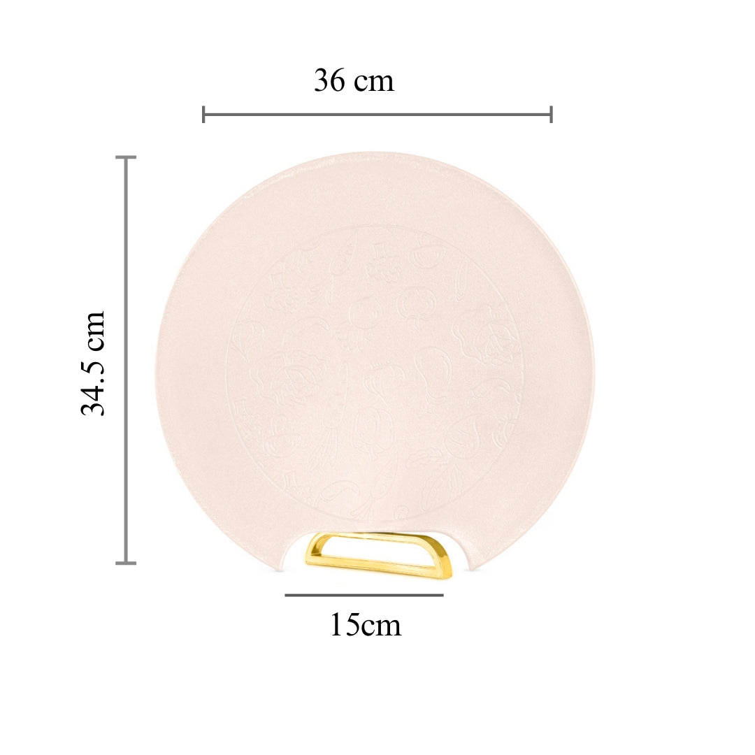 RICE HUSK Chopping BOARD ROUND WITH STAND | 20% OFF | Best price