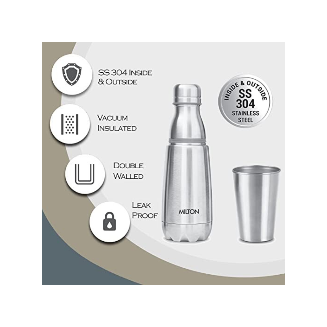Milton Vertex Steel | 500 ml | Silver
