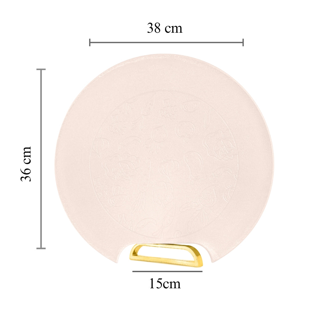 RICE HUSK Chopping BOARD ROUND WITH STAND | 20% OFF | Best price