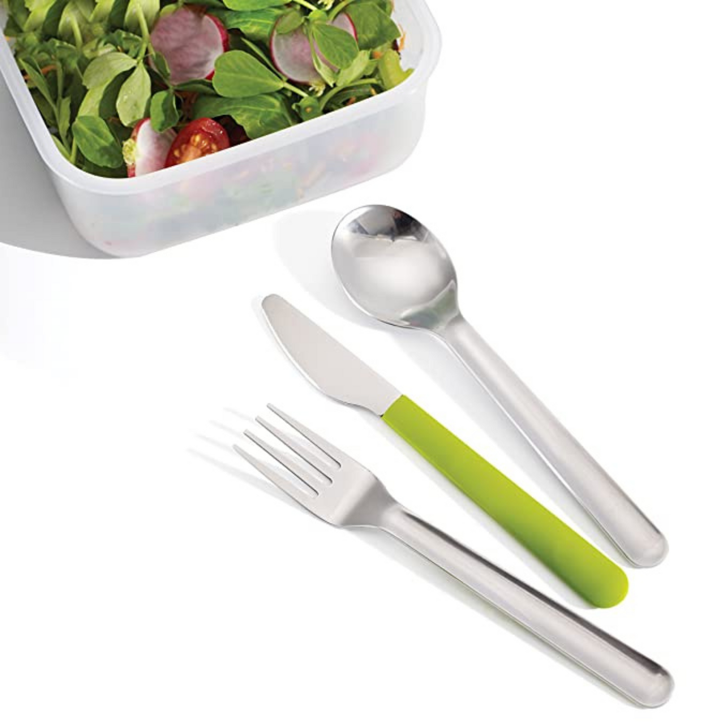 Joseph Joseph GoEat Stainless Steel Space Saving Cutlery Set | Green |