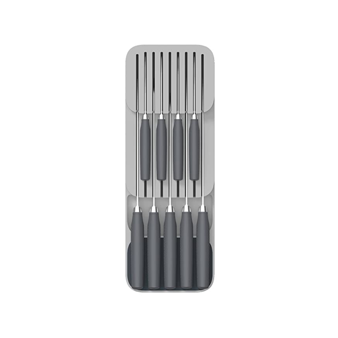 Joseph Joseph Drawer Store Knives Block Organizer | Grey |