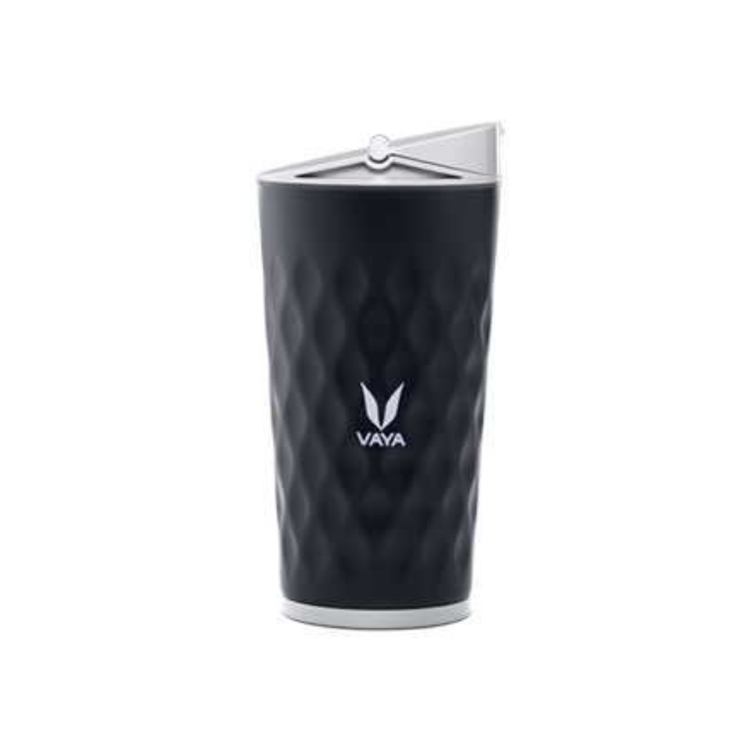 Vaya Drynk Thermosteel Water Bottle with Sipper | Black |