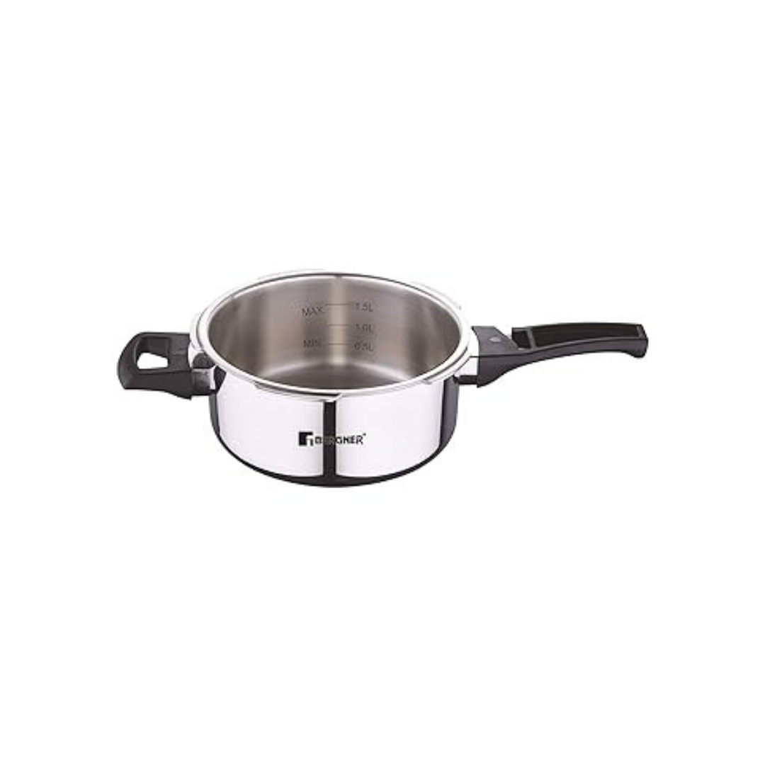 BERGNER Argent Elements Tri-Ply SS Pressure Cooker With Outer Lid | 2.5 Liter