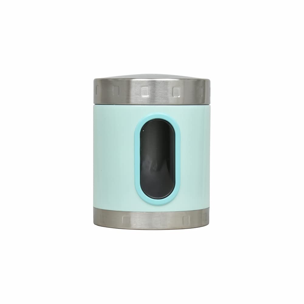 Dubblin Stainless Steel Storage jar container Fresher clear visible window