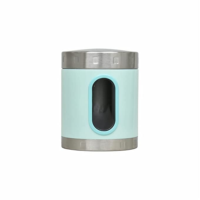 Dubblin Stainless Steel Storage jar container Fresher clear visible window