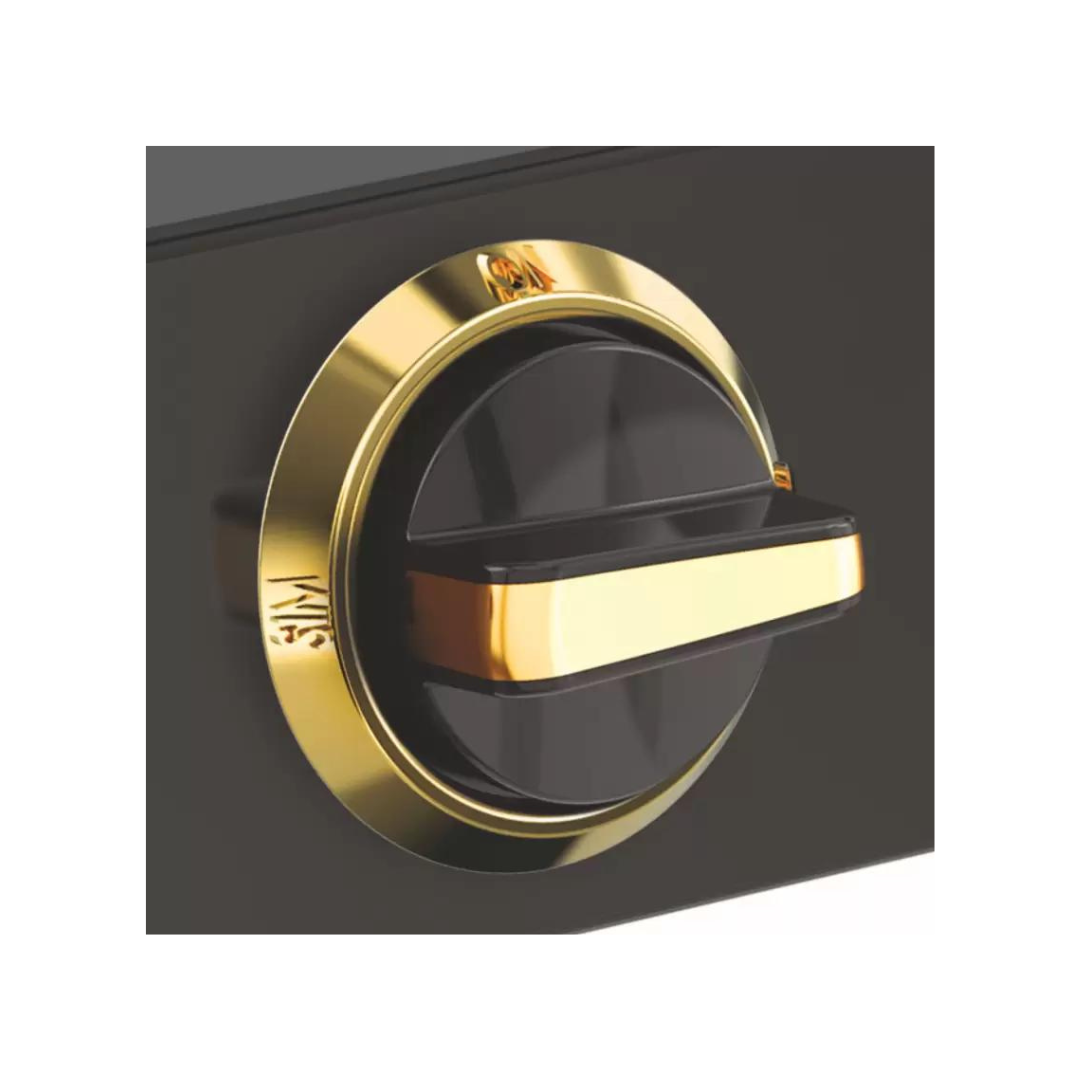 Vidiem Tusker Gold Gas Stove Black Steel Manual Stove | 2 Burners + Vidiem Energies Pressure Cooker Worth Rs.990 FREE