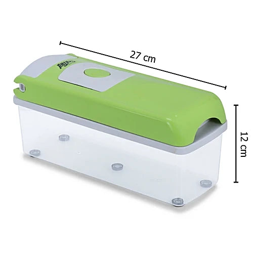 Anjali 12-in-1 Vegetable & Fruit Cutter Dicer | Kitchen Chopper | Unbreakable container |