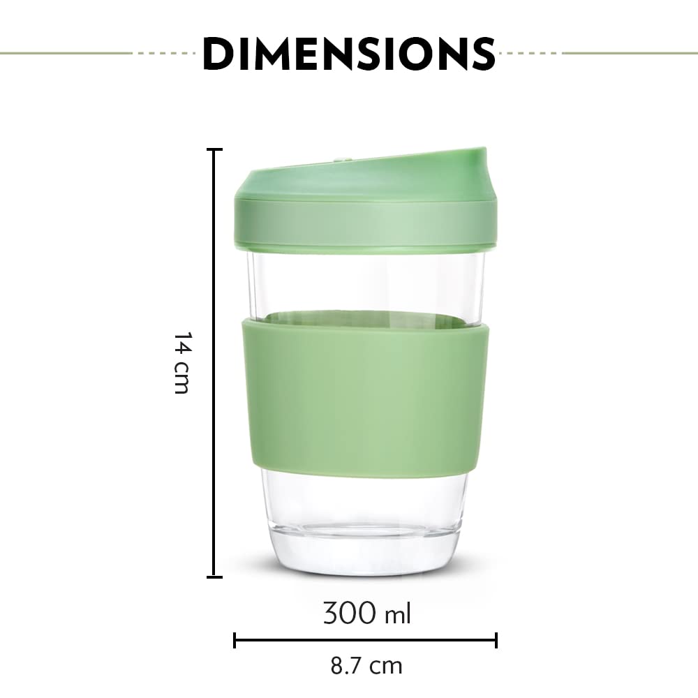 Buy Borosil Green Glass Mug | 300 ml |