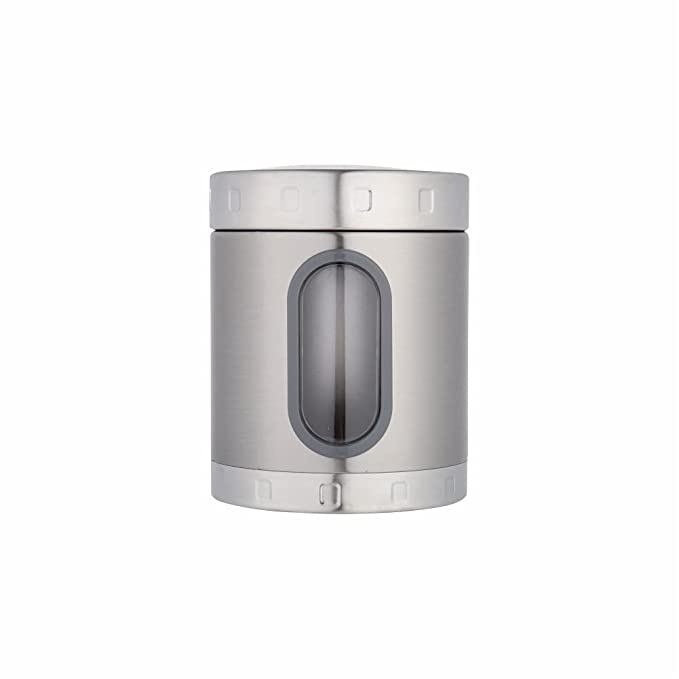 Dubblin Stainless Steel Storage jar container Fresher clear visible window