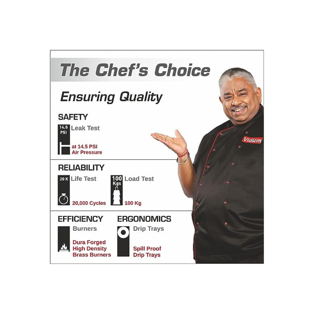 Vidiem TUSKER GAS STOVE | SS | 2 BURNER