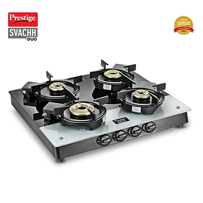 Prestige Svachh Duo 4 Burners Gas Stove