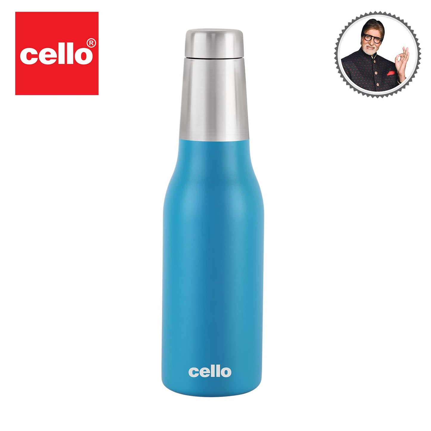 Cello Duro Tuff Stainless Steel Series Trek Flask | 900ml | Blue |