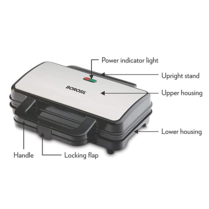 Buy Borosil Neo Waffle Maker - Non Stick Plates - 1000W