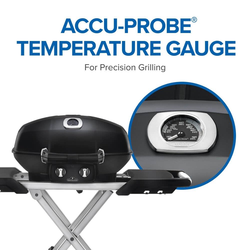Napoleon TravelQ | PRO285X | Portable | Gas Grill | Foldable Scissor Cart | Black | 2 Burners |