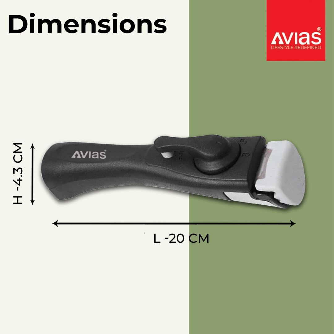 Avias Detachable Cookware Handle | Removable Pan Handle | Black |