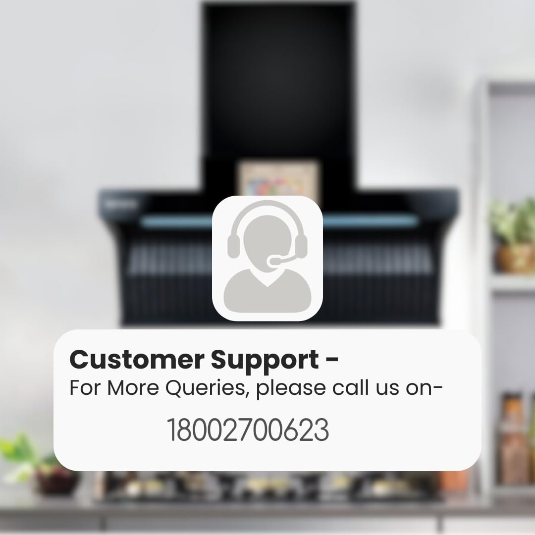 Beyond Appliances Orion Chimney with Smart Screen & Speaker 90 cm 1400 m3/hr Filterless Auto Clean (Black)
