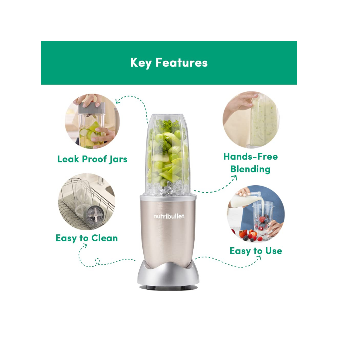 Nutribullet PRO Blender | 900 Watt | Champagne Gold |