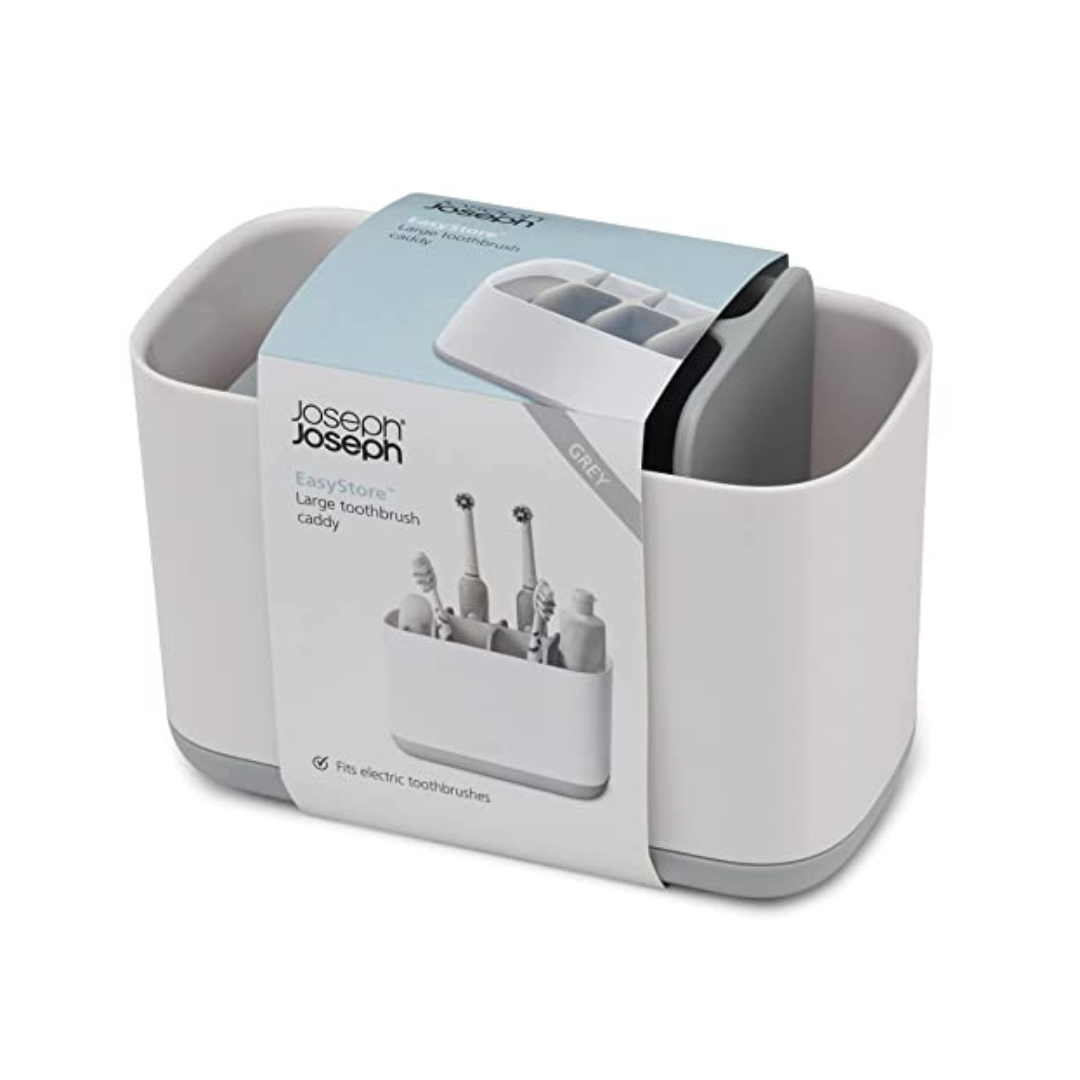 Joseph Joseph Easy Store Toothbrush Caddy | Large | Gray |