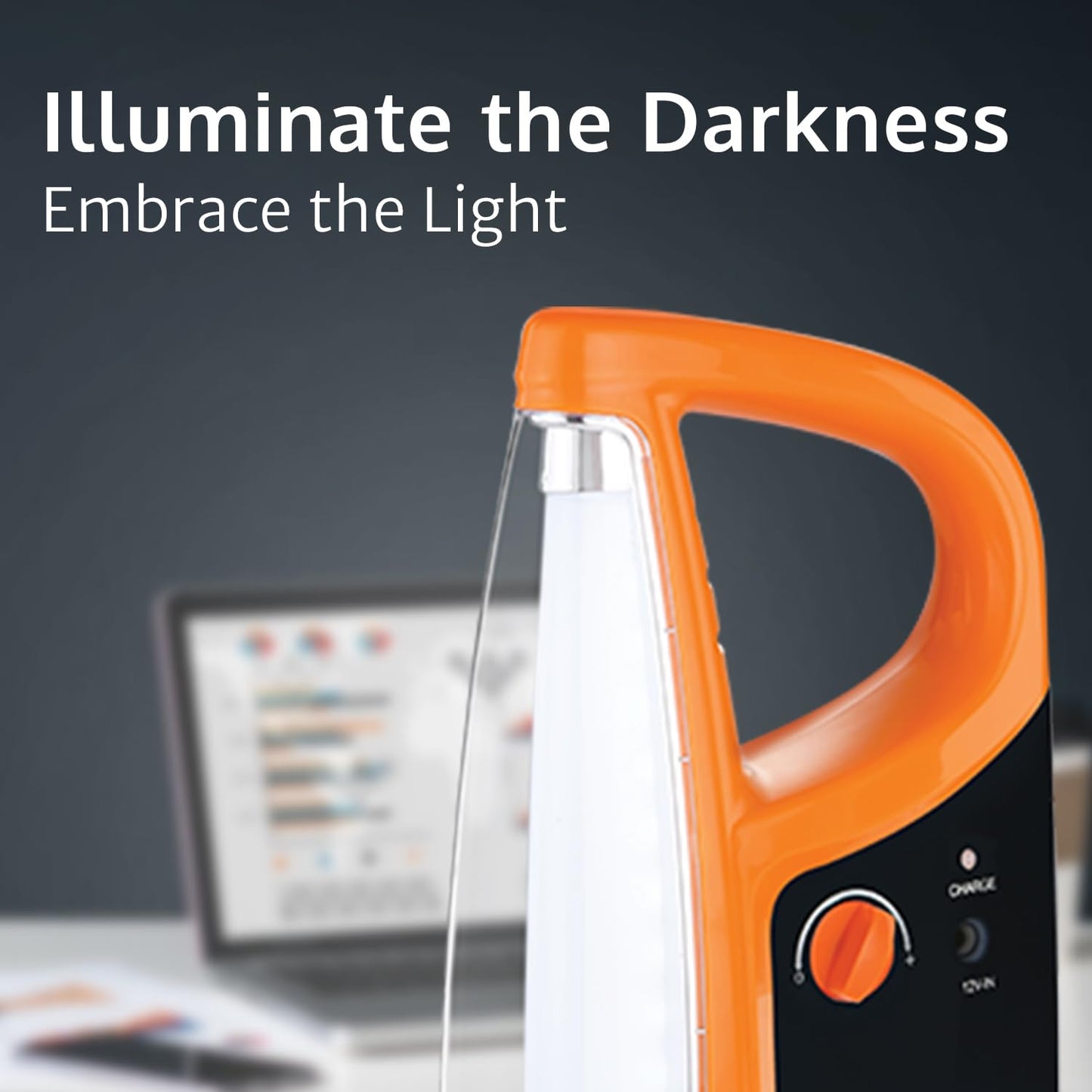 Pigeon Egnite LED Rechargeable Emergency Lamp 1600 mAh | Orange |