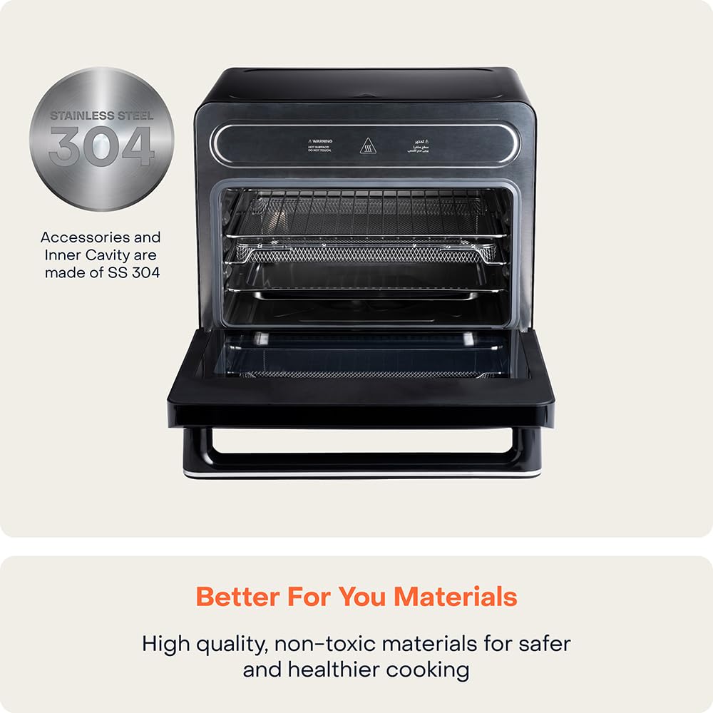 Nutricook Steami 2.0 | Steam + Air Fryer Oven | 11-in-1 Functions | 24 Litre | 1600W |