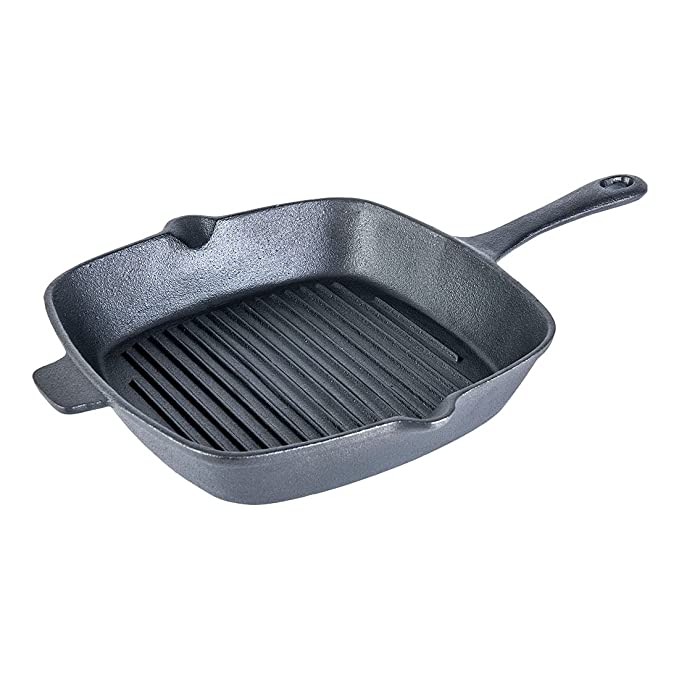 Wonderchef Forza Cast-Iron Grill Pan, 3.8 mm/26 cm