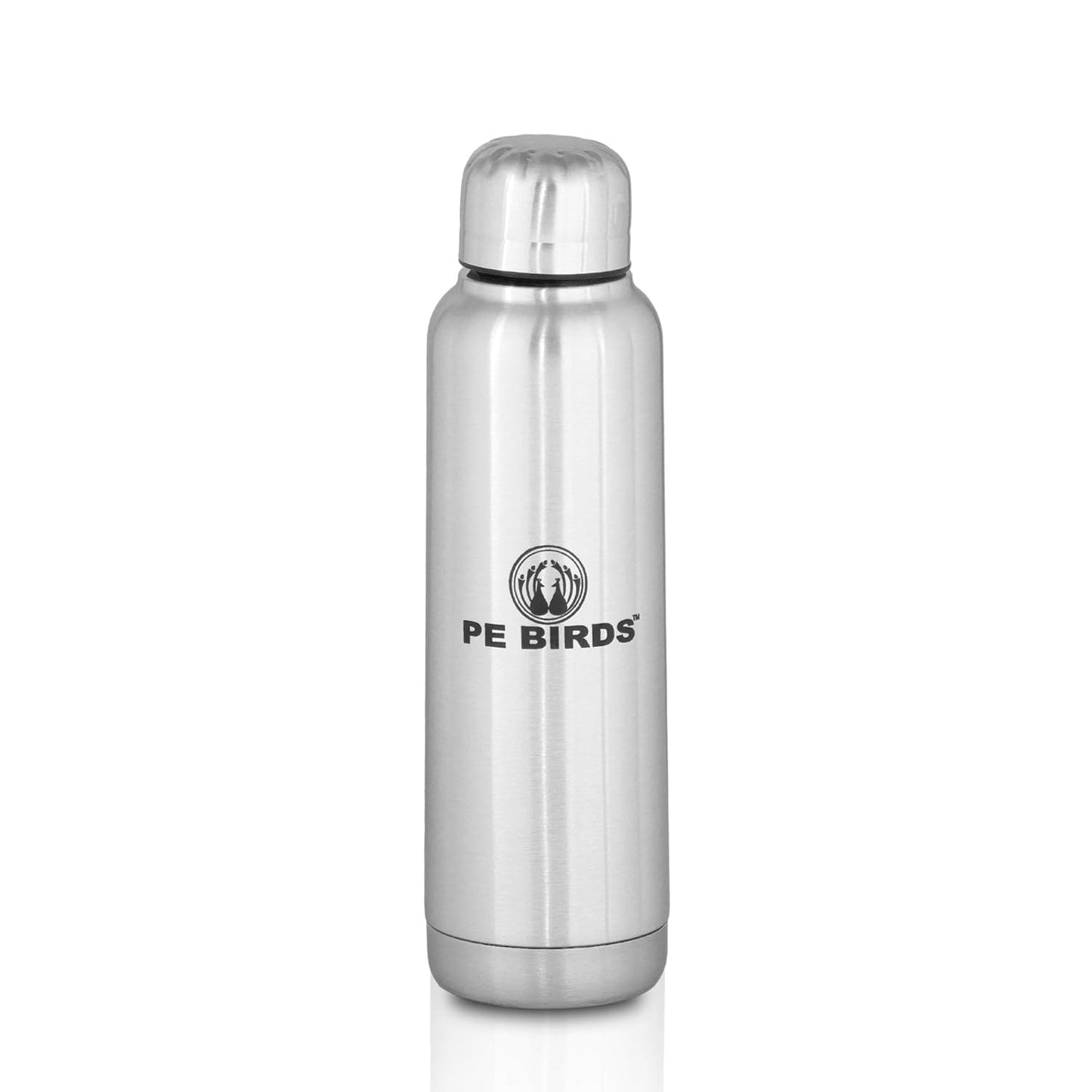 PE BIRDS Stainless Steel Vacuum Flask | 280ml | Silver |