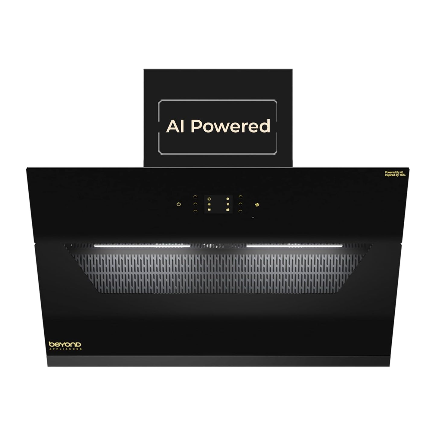Beyond Elara Slant Chimney | Smart AI, Motion Sensor & Speakers | Touch Control | Radio | Whistle Counter | Auto Clean |