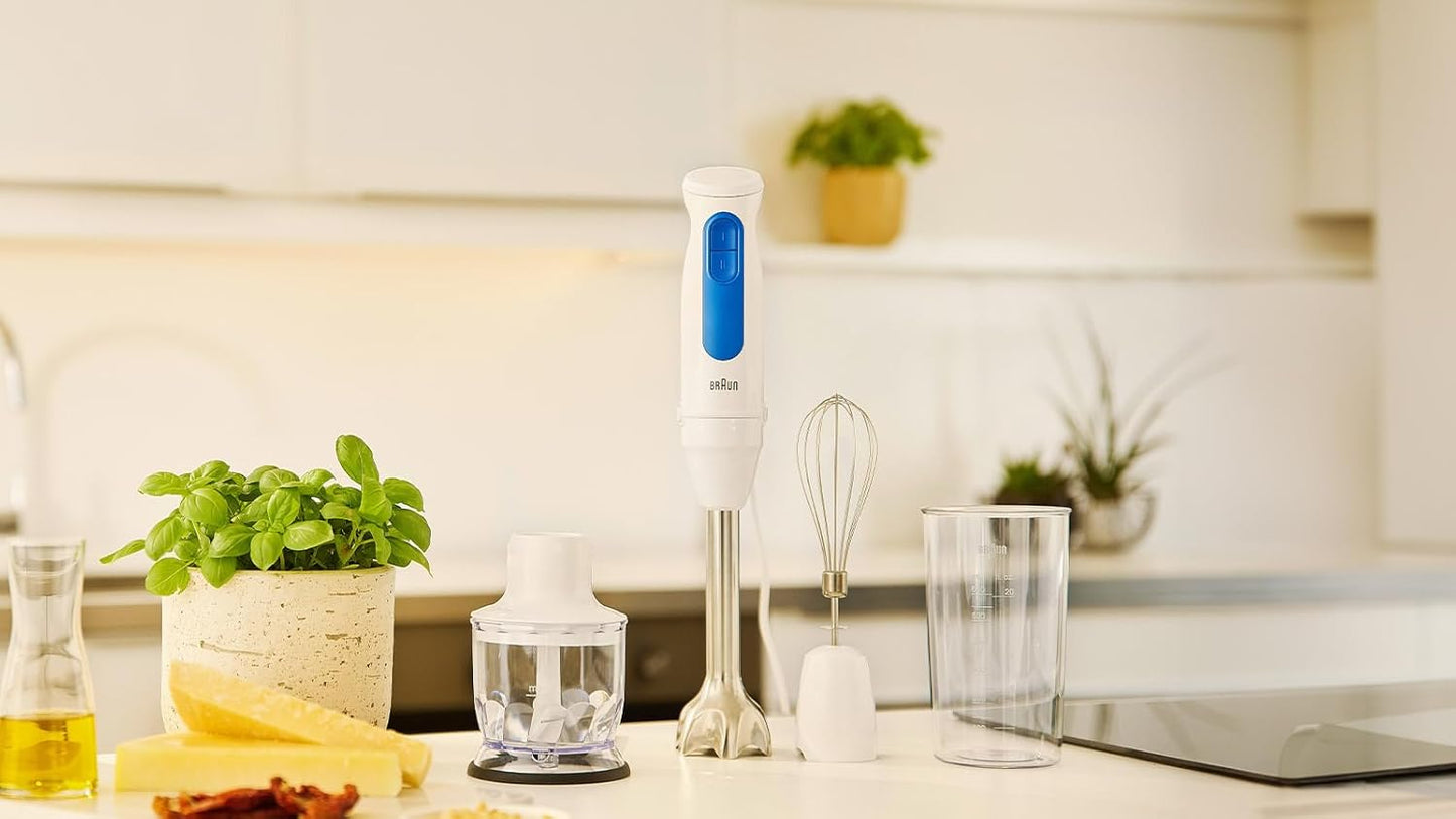 MultiQuick 3 Hand Blender | 900W | Stainless Steel | Lightweight | White |