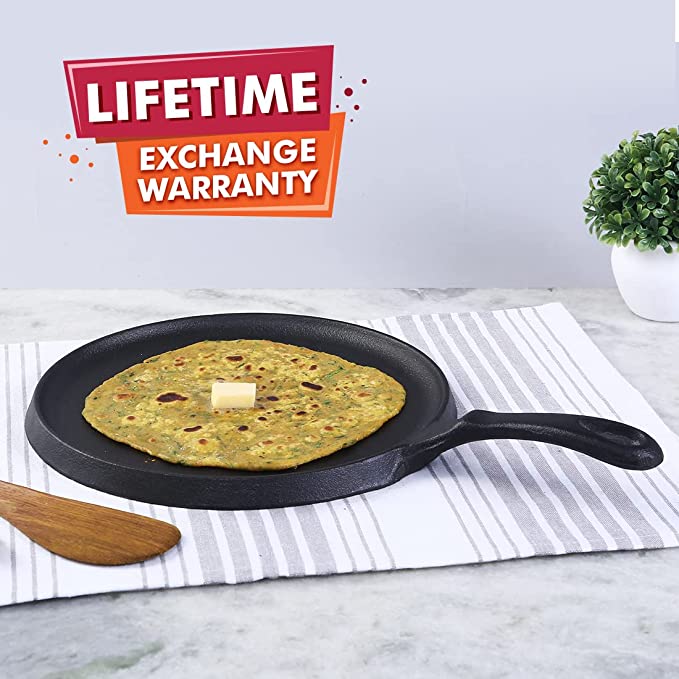 Wonderchef Forza Cast-Iron Dosa Tawa Pan 3.8 mm/25 cm