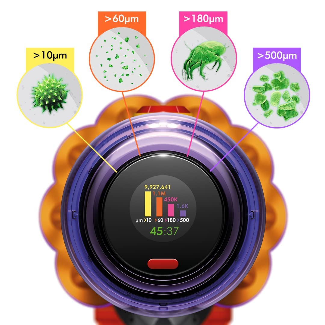 Dyson V12 Detect Slim Absolute Vacuum Cleaner | Yellow/Iron/Nickel |