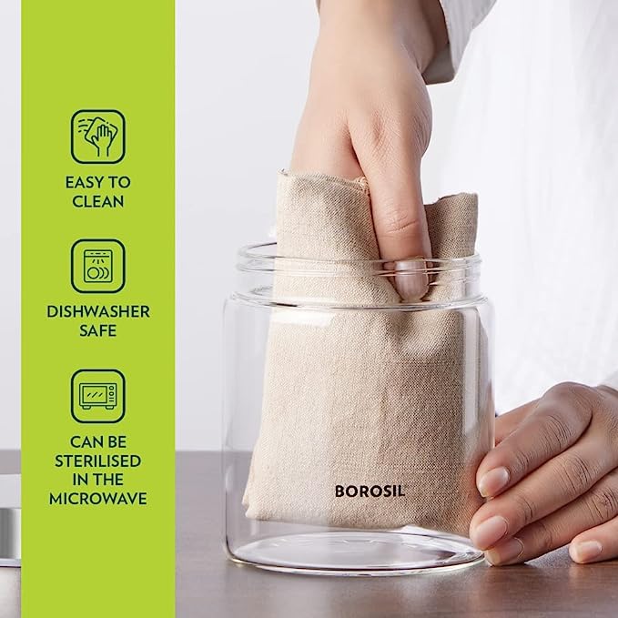 Buy Borosil Endura Air-Tight Glass Jar |600ml|