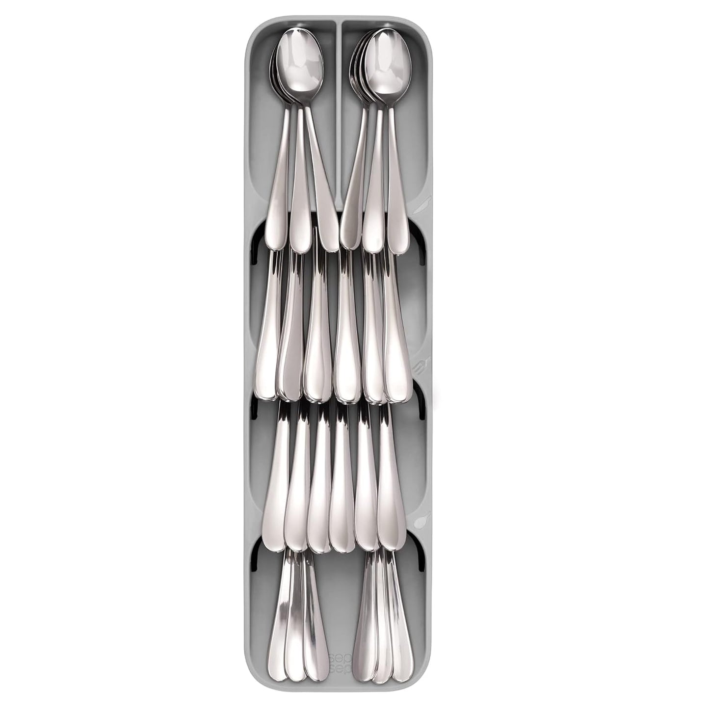 Joseph Joseph Drawer Store Compact Cutlery Organizer | Grey |