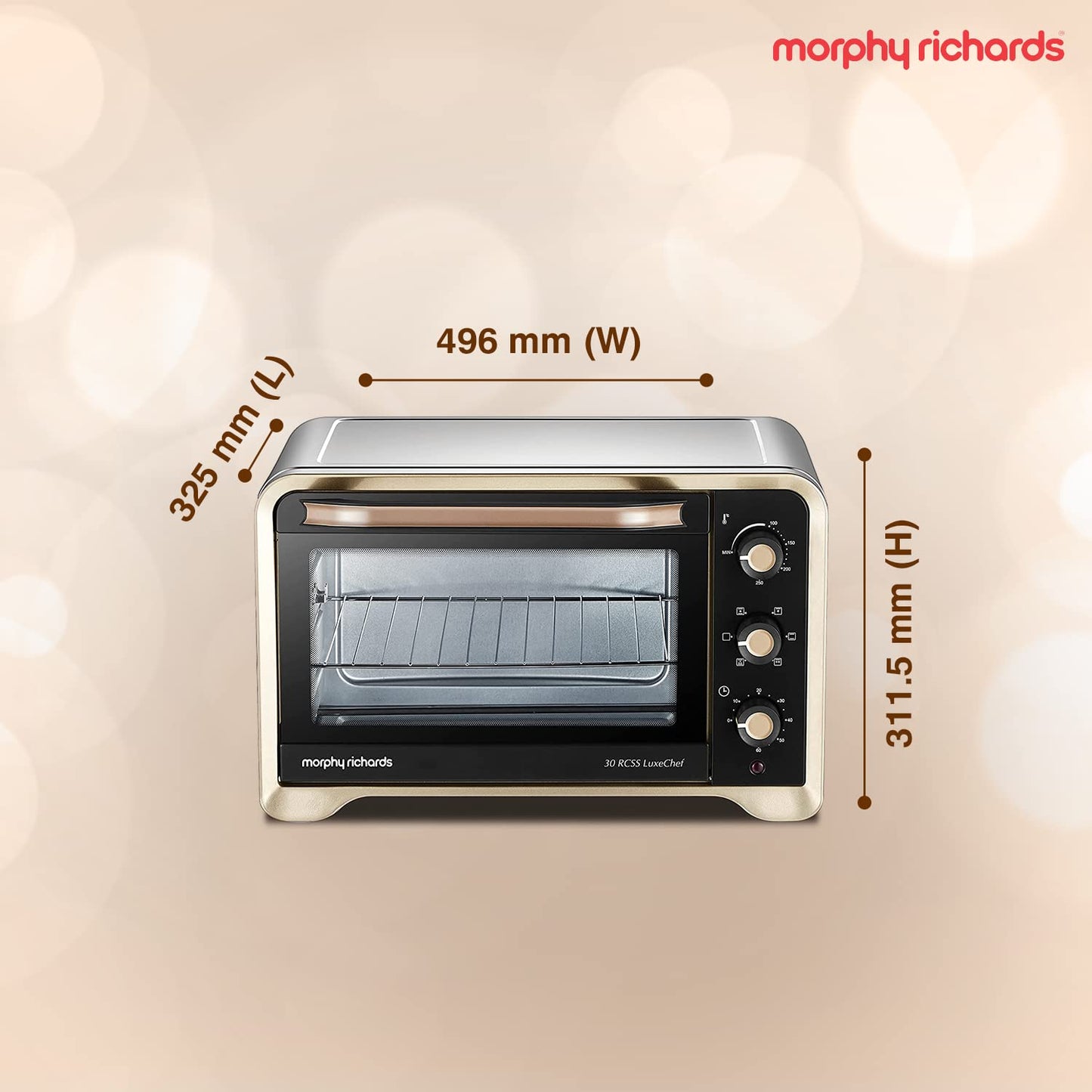 Morphy Richards 30Ltr OTG | Gold | Stainless Steel Oven |