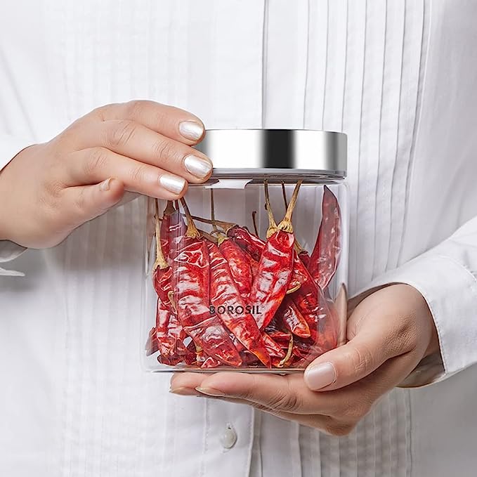 Buy Borosil Endura Air-Tight Glass Jar |600ml|